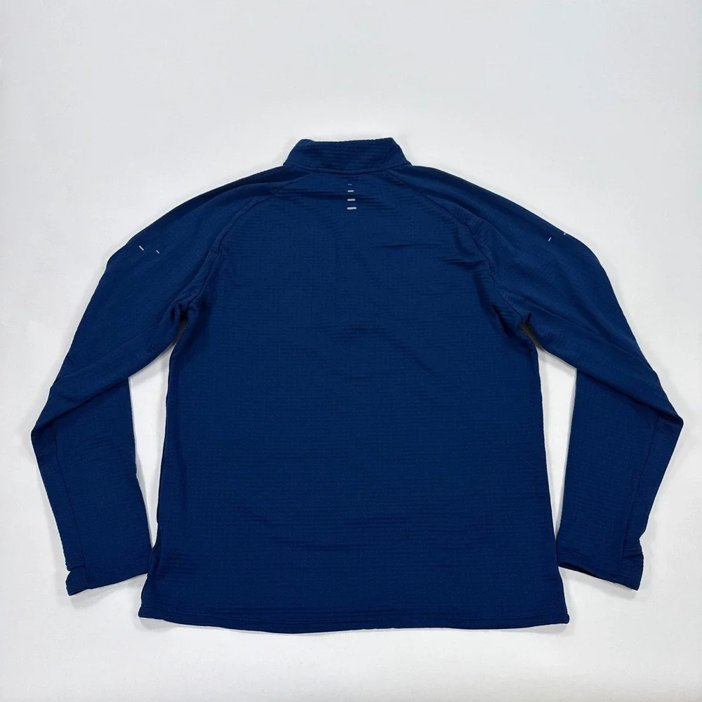 Nike Mens M Half Zip Navy Stride Therma FIT Repel Winterized Running Top HV2707
